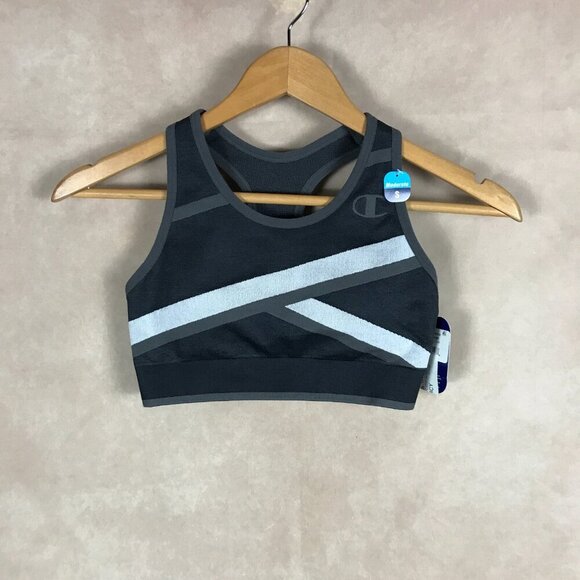 CHAMPION Colorblocked Racerback Compression Padded Sports Bra NWT S - Picture 6 of 12